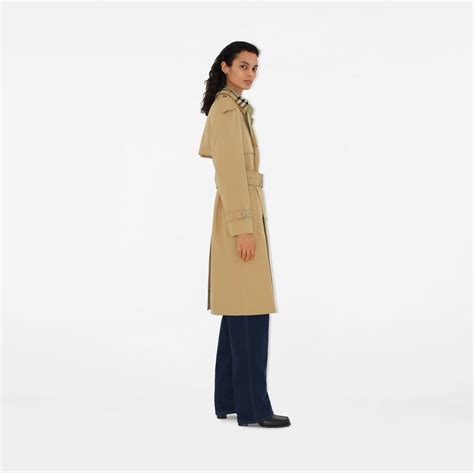 trench coat folded button flap burberry trench|Long Detachable Collar Gabardine Trench Coat in Flax .